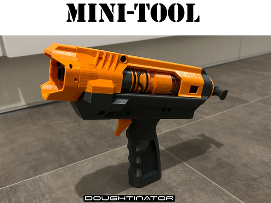 Mini-Tool | 3D Printable Single-Shot T-Pull NERF Blaster: Digital STL Download